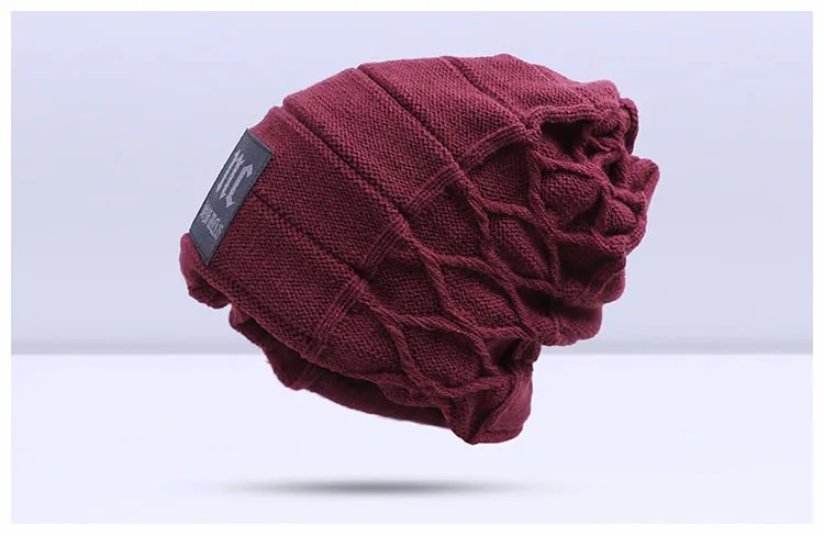 Стильные шапочки Skullies, зимняя мужская шапка, Толстая теплая зимняя мужская шапка, толстая шапка s Beanies, Зимняя мужская шапка toucas gorros