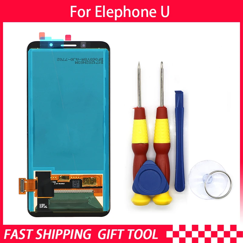 

New original Touch Screen LCD Display LCD Screen For Elephone U U Por Replacement Parts + Disassemble Tool