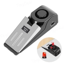 Нержавеющая сталь 100 дБ Беспроводная дверь стоп дверь Слот сигнализация противоугонное оповещение системы домашние безопасные, защита Клин обнаружения