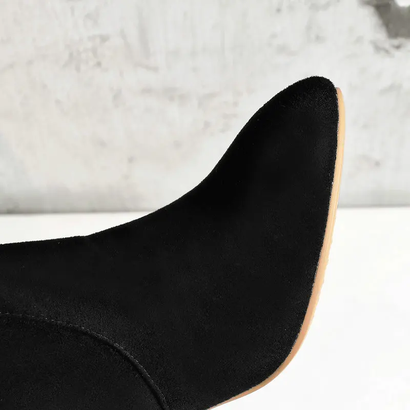 Dames 8 Talons Le Printemps Up jaune Grande Noir Femmes Cm Hautes 42 Genou Sur Bottes gris 41 Automne Chaussures Femme Hauts Nouveau Dentelle Taille Robe AIqv5w