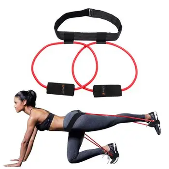 

Booty Band Belt Waist Puller Leg Bounce Resistance Basketball Training Comfort Easily Pack Carry Lean Muscle Building Fitness