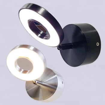 

5W Wall Light bedroom with switch in LED Selfie Ring Light Indoor wall Lapms For Makeup Home Hotel Bedside Reading Book Lights