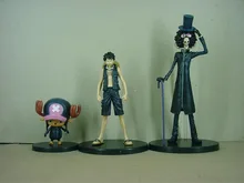 Anime One Piece Film Gold Ver. Luffy Chopper Brook PVC Action Figure Collectible Model Toy Keychain Key Ring 3pcs/set KT2976