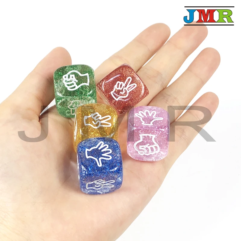 

High Quality 1pc 20mm 5 Color Glitter Effect Blingbling Dice Bar Party Pub Fun Rounded Corner Free Shipping,for Desktop Game