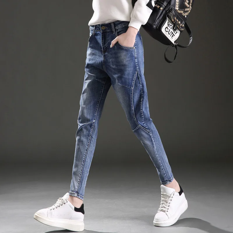 Harem Jeans Woman New Spring Boyfriend Jeans For Women Pantalon Femme Plus Size High Waist Jeans Denim Long Pants Trousers C4083
