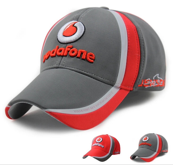 VODAFONE Baseball Caps Men JENSON Signature Racing Cap Car Race Visors