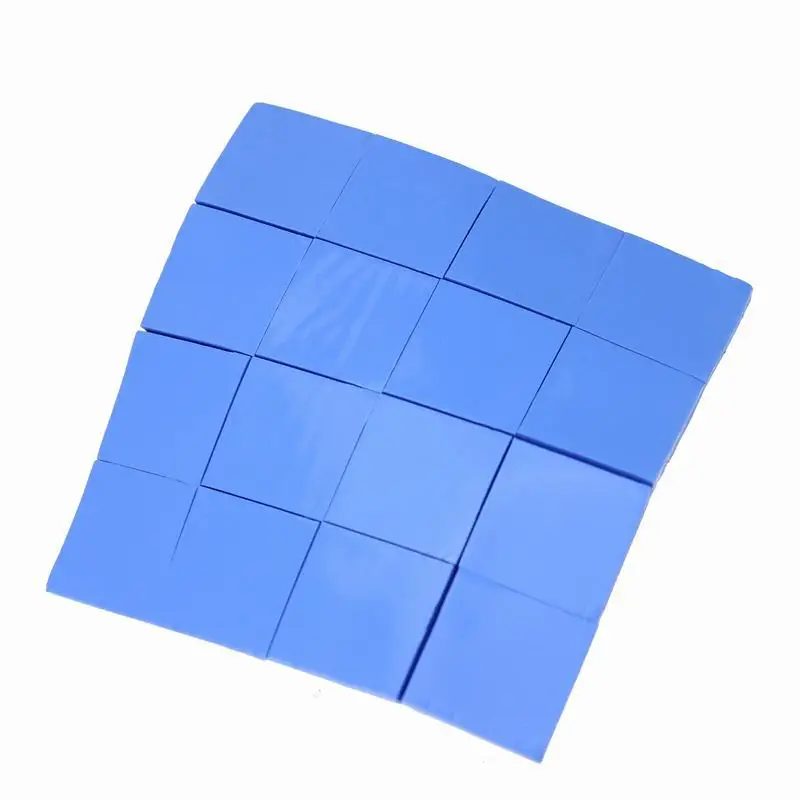 

Free shipping --Superior 48PCS 25 x 25 x 1mm Blue Thermal Pad Conductive Chipset Silicone Paste