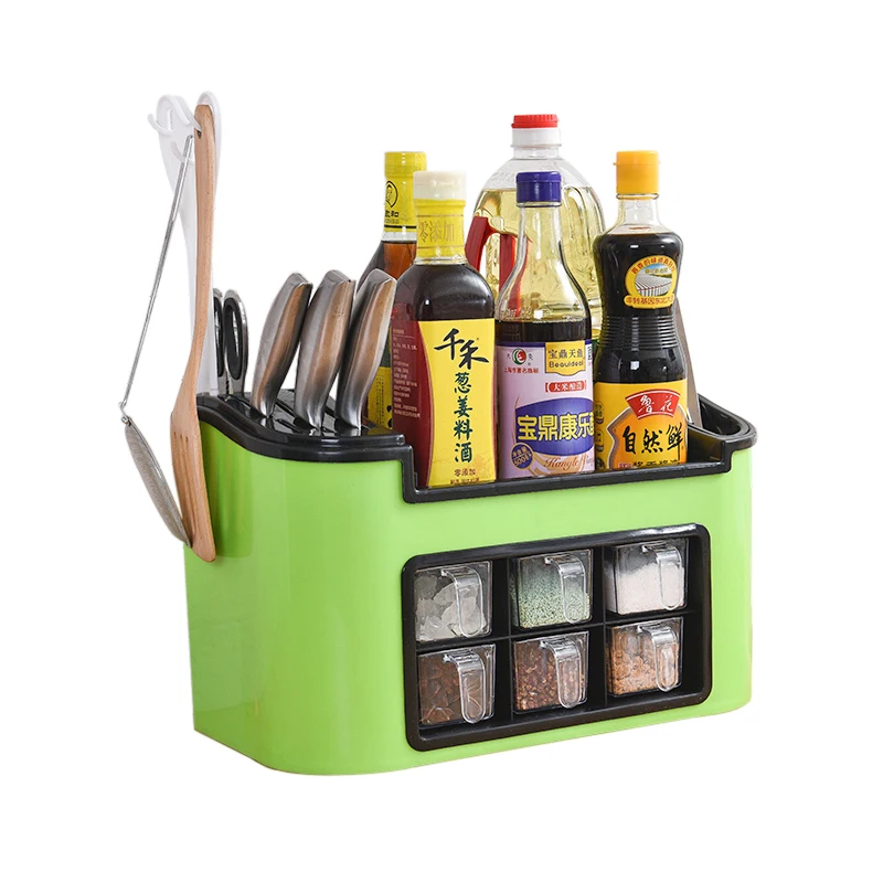  Multi-function kitchen chopsticks seasoning tank storage rack combination tool rack rack Lu42017 - 32911294092