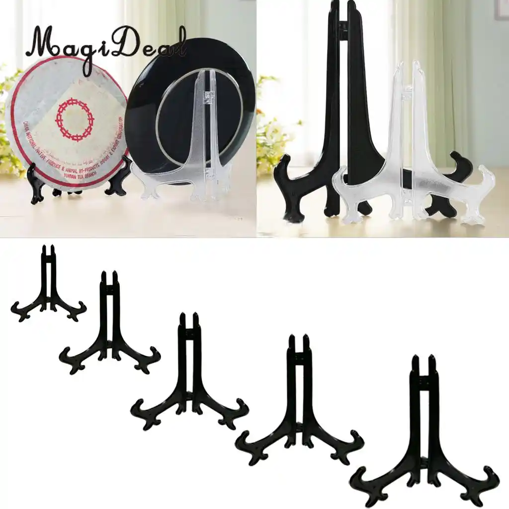 5pcs 4 12 Display Stand Black Easels Plate Display Photo