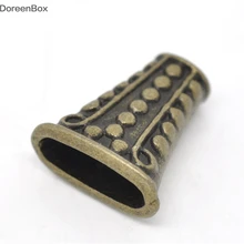 Doreen коробка Горячая-Античная бронзовая Труба разделитель бусины 19x17 мм, продается в партии 10(B14480