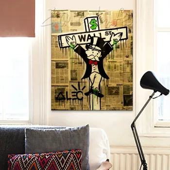

Alec Graffiti pop art painting street art urban art on canvas Poster and print Wall pictures for living room home decor wall art