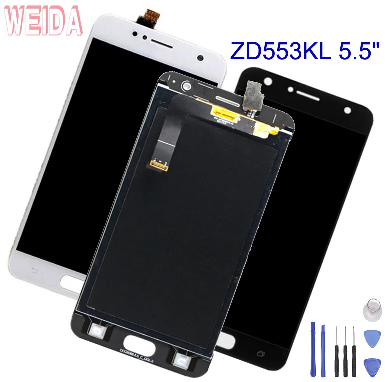 

WEIDA For Asus Zenfone 4 Selfie ZD553KL X00LD/ZB553KL LCD Display Touch Screen Digitizer Assembly Replacement Parts 5.5" +Tool