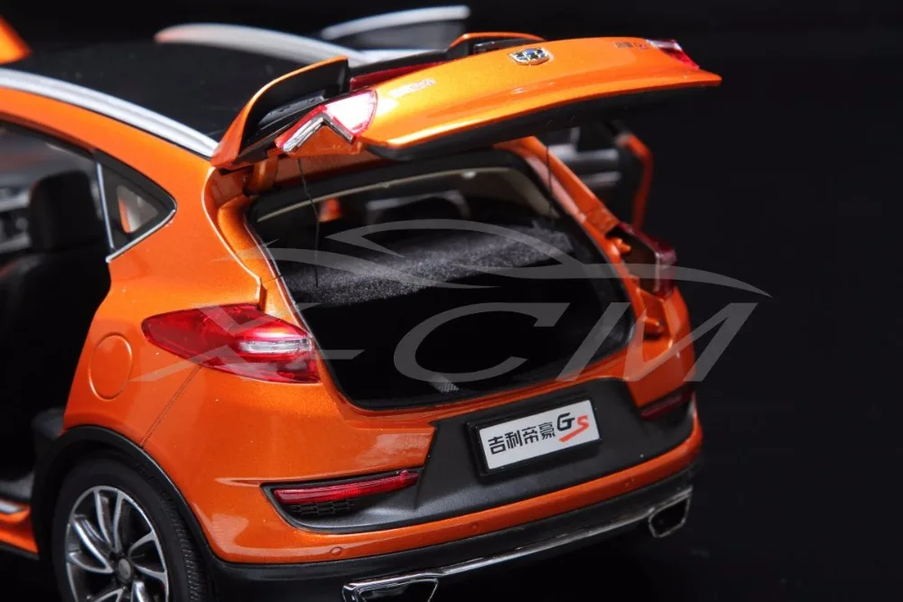 Литая модель автомобиля Geely Auto Geely Dihao GS 1:18(оранжевый)+ маленький подарок