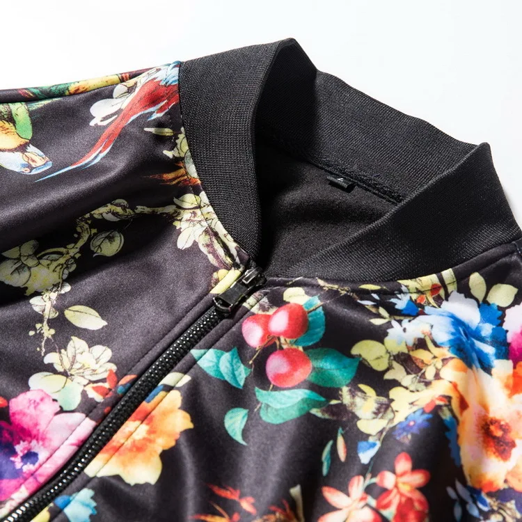 Grandwish Man Jacket Flower Print Spring and Autumn New Mens Jacket Zipper Brand Streetwear Hip Pop Bomber Jacket Men,DA453 Grandwish Man Jacket Flower Print Spring and Autumn New Mens Jacket Zipper Brand Streetwear Hip Pop Bomber Jacket Men,DA453