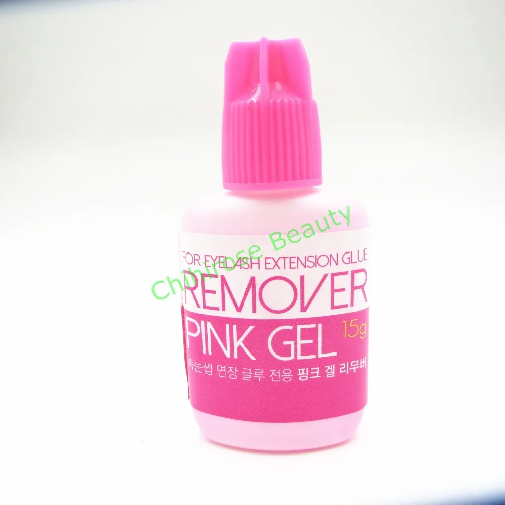 

Free Shipping 1 pcs Korea Pink Gel Remover For Eyelash and Eyebrow Extensions Glue 15g/bottle eyelash extensions glue remover