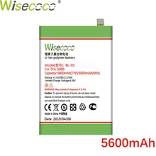 Wisecoco BL-03 5600 мАч аккумулятор для телефона THL 5000 встроенный аккумулятор замена+ номер отслеживания