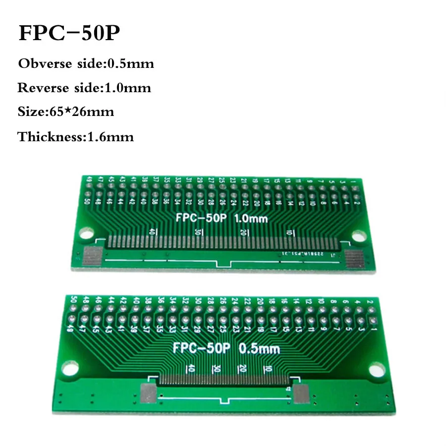 5 шт. FFC/FPC плата адаптера 6P 8P 10P 12P 20P 24P 26P 30P 40P 50P 60P пластина 0,5 1,0 мм до 2,54 мм плоский кабель Разъем для PCB ЖК-дисплей