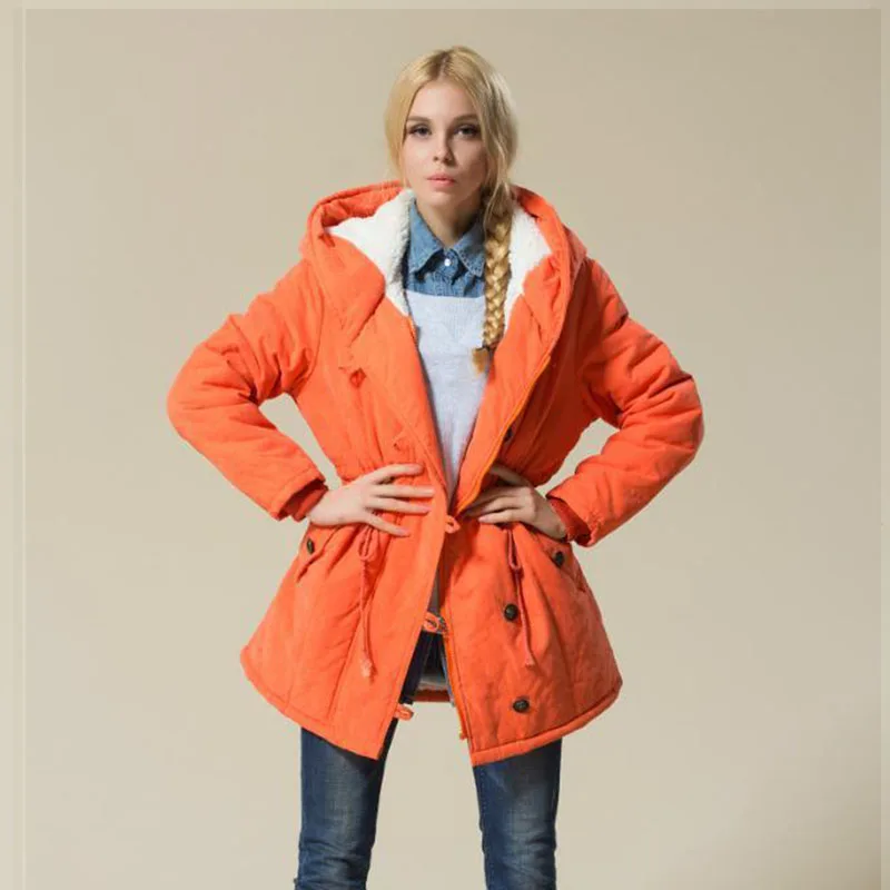 Winter Autumn Plus Size 4XL Parka Women Jacket Coat Loose Warm Velvet