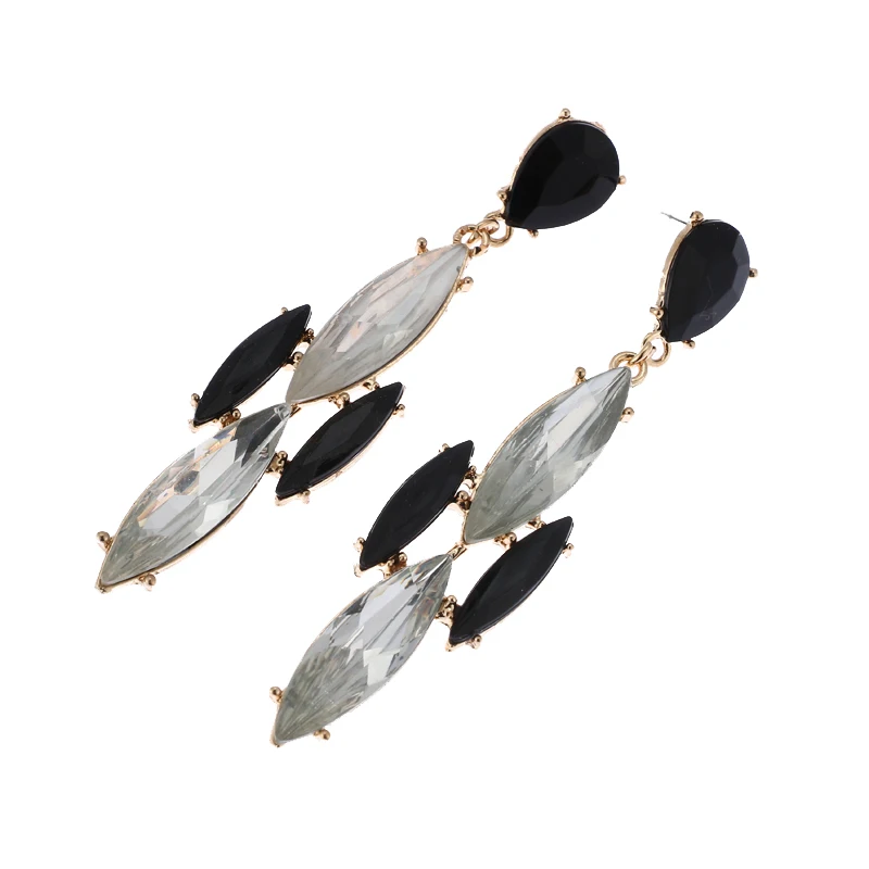 Длинные серьги с кристаллами Yhpup модные Эффектные Bijoux|crystal long earrings|fashion earringslong