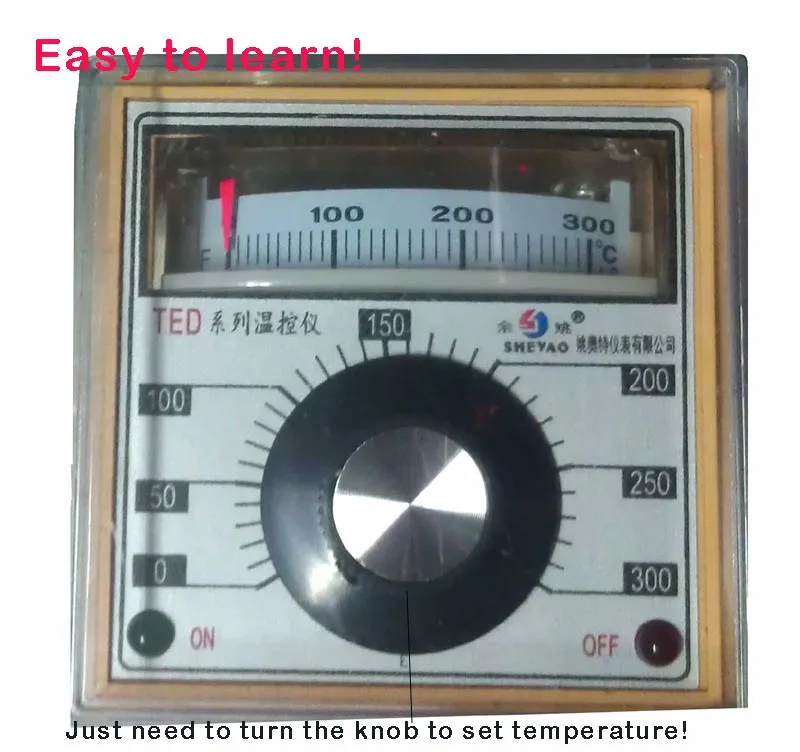 

0-300 Degree Dial Indication Thermoregulator Temperature Controller Thermostat powered by 220V