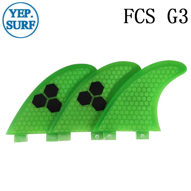 

Surf Fins FCS G3 Fin Honeycomb Surfboard Fin Green color surfing fin Quilhas thruster surf accessories