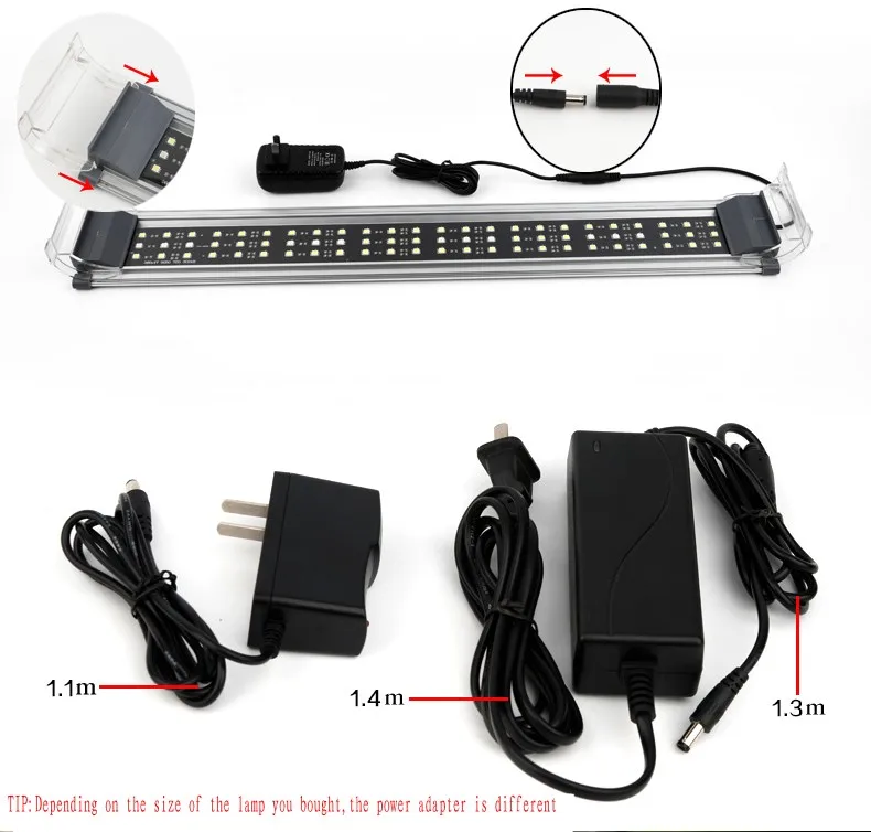 

TEEDEL fish tank LED energy-saving lighting bracket lamp Water grass lamp Ultra-thin aluminum shell Beautiful LED aquarium lamp