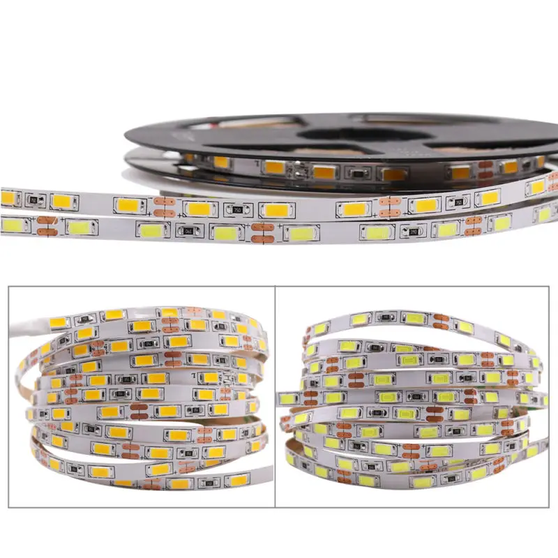Светодиодная лента 5 мм SMD 5630 5730 мини подсветка неводонепроницаемая гибкая
