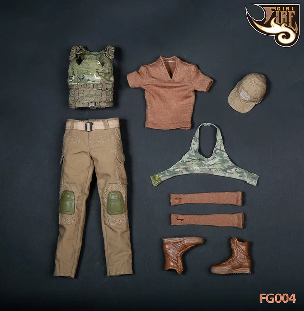 1/6 scale figure clothing accessory female Shooter clothes set for 12