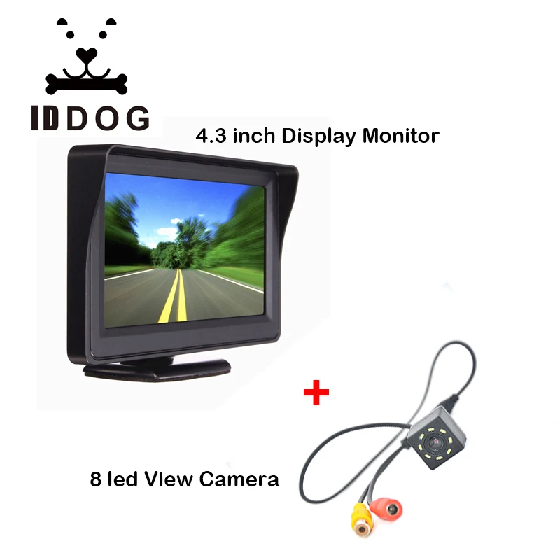 

IDDOG 2In1 Car Parking System Kit 4.3" TFT LCD Color Rearview Display Monitor + Waterproof Reversing Backup Rear View Camera