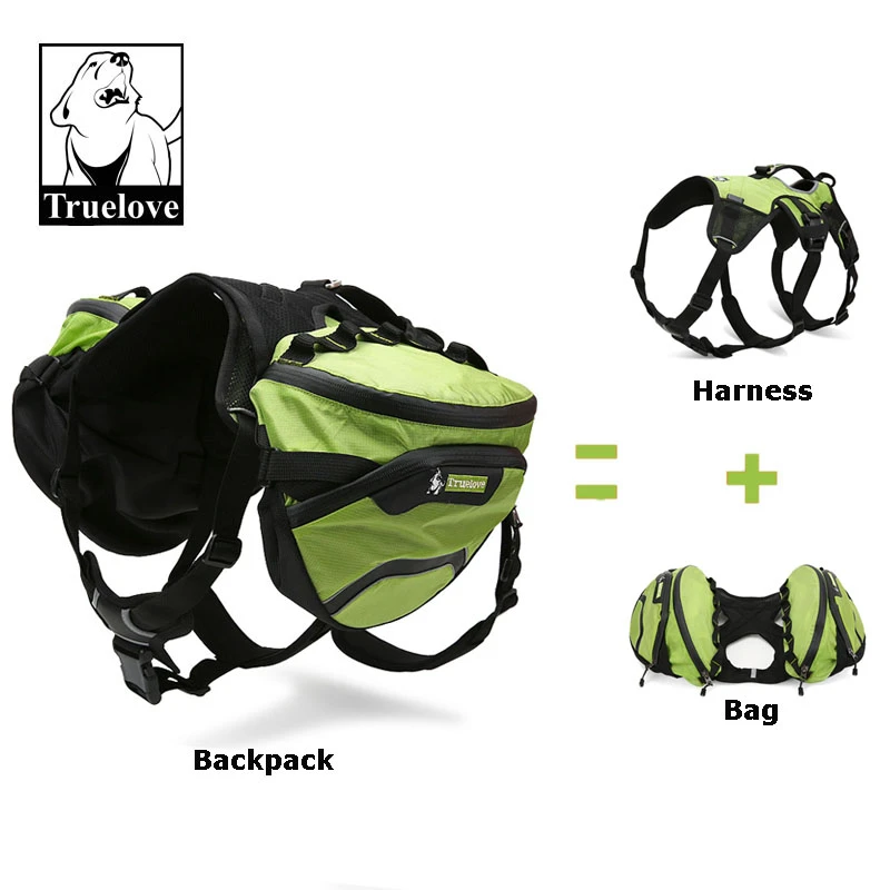 Truelove Two Used Dog Backpack Harness Waterproof Outdoor Camping Training Hiking Multi Day Backcountry Pet Backpack For Dogs Backpack Harness For Dogdog Harness Aliexpress