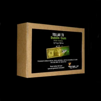 

Dollar to Bubble Gum Street Magic Tricks Free Shipping Close up Magia Props