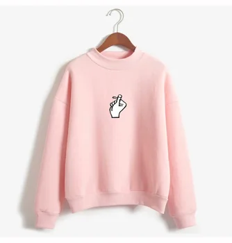 

Women Sweatshirts Womens New Ladies Female Autumn Winter Hoodies Floral O-neck Casual Hand Print Long Sleeve Pullovers