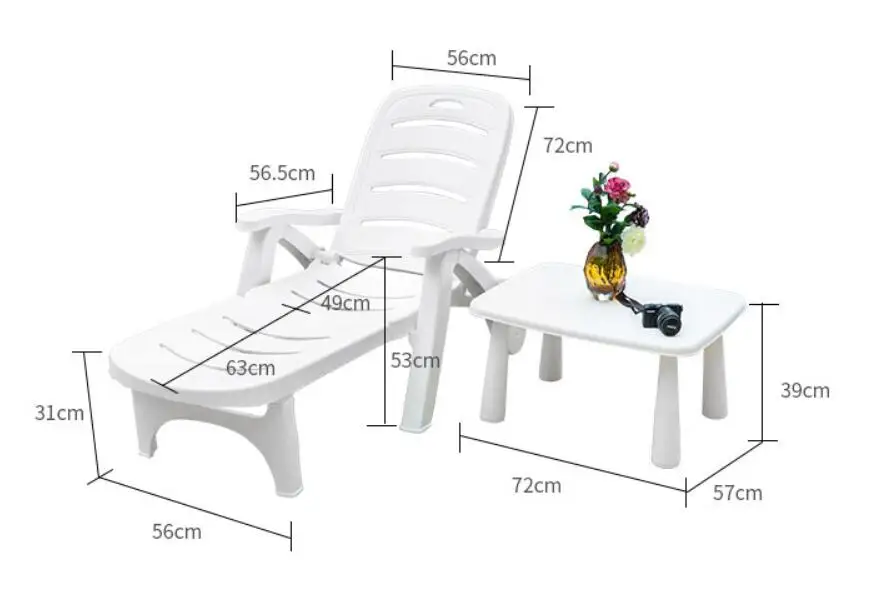 High Quality Thicken Sun Lounger Folding Portable Outdoor Leisure Sun Lounger Folding Portable
