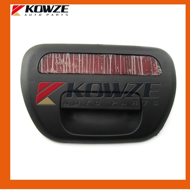 

Black Tailgate Back Door Outside Handle With Cover & Lamp For Mitsubishi Pickup Triton L200 MN167500XAA