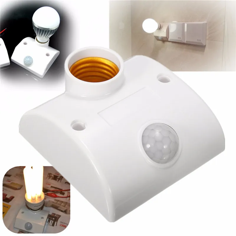 

IR Infrared Human Body Sensor Auto Lamps Holder Stand Motion Sensing Switch Switch Lamp Base