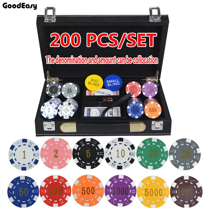 200pcs 500pcs/set 12 colors 11.5g/pcs ABS Gilding Poker Chips Coins