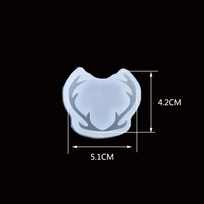 1 шт олень и рога, Жидкая силиконовая форма, сделай сам, ювелирные изделия из смолы, подвески, ожерелья lanugo, формы из смолы для ювелирных изделий