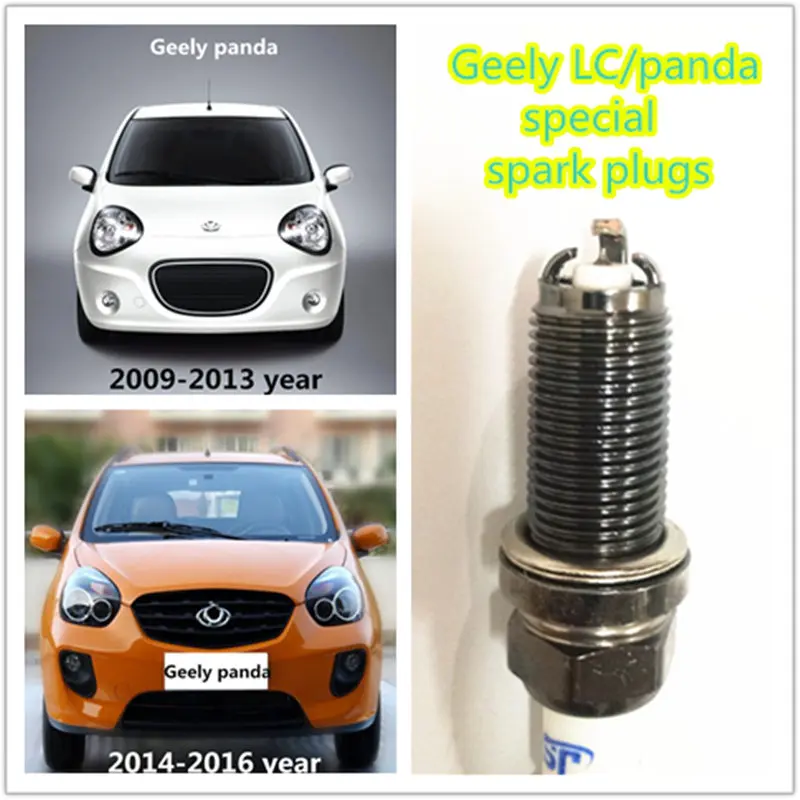 Автомобильные свечи зажигания для Geely LC GX2 Emgrand XPandino Panda 4 шт./лот | Автомобили и