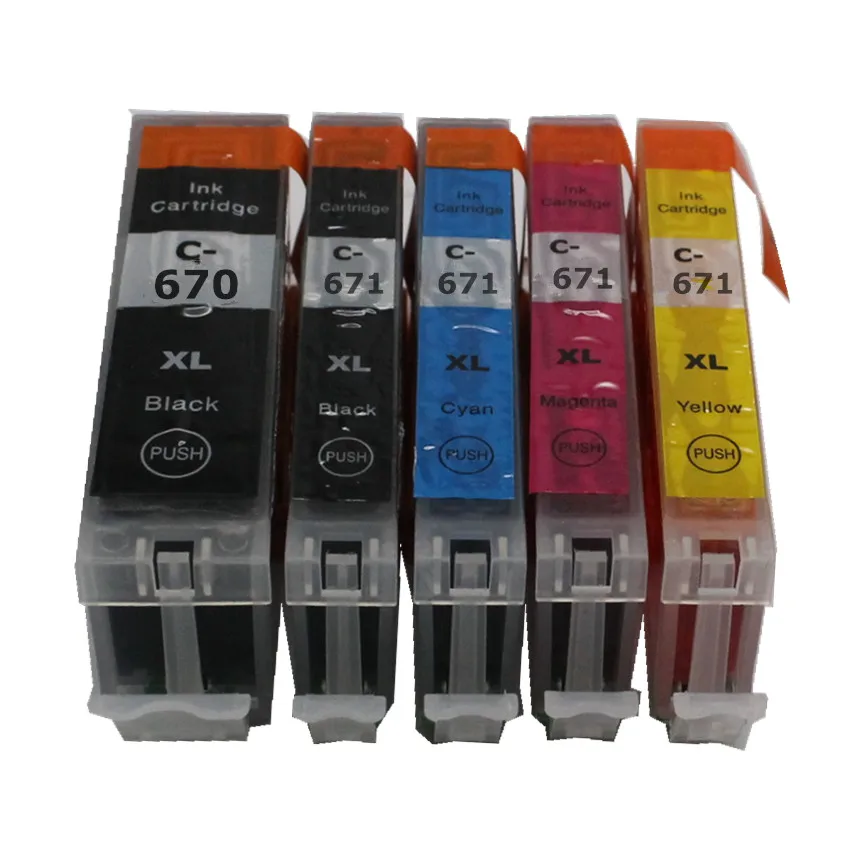 PGI670 CLI671 PGI 670 BK CLI 671 670 671 kompatibel tintenpatrone voller tinte für canon PIXMA MG5760 MG6860 TS6060 TS5060 drucker Kaufen