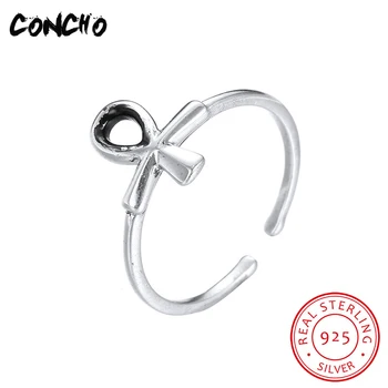 

2018 Promotion Sale Bands Classic None Party Anel Feminino Concho Jewelry 925 Sterling Geometric Shape Rings For Women