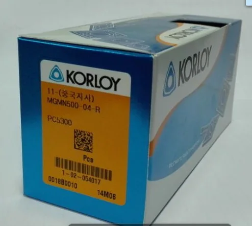 

MGMN500-04-R PC5300 KORLOY Original carbide inserts Grooving interruptted cutting Tungsten carbide For HRSA Stainless steel
