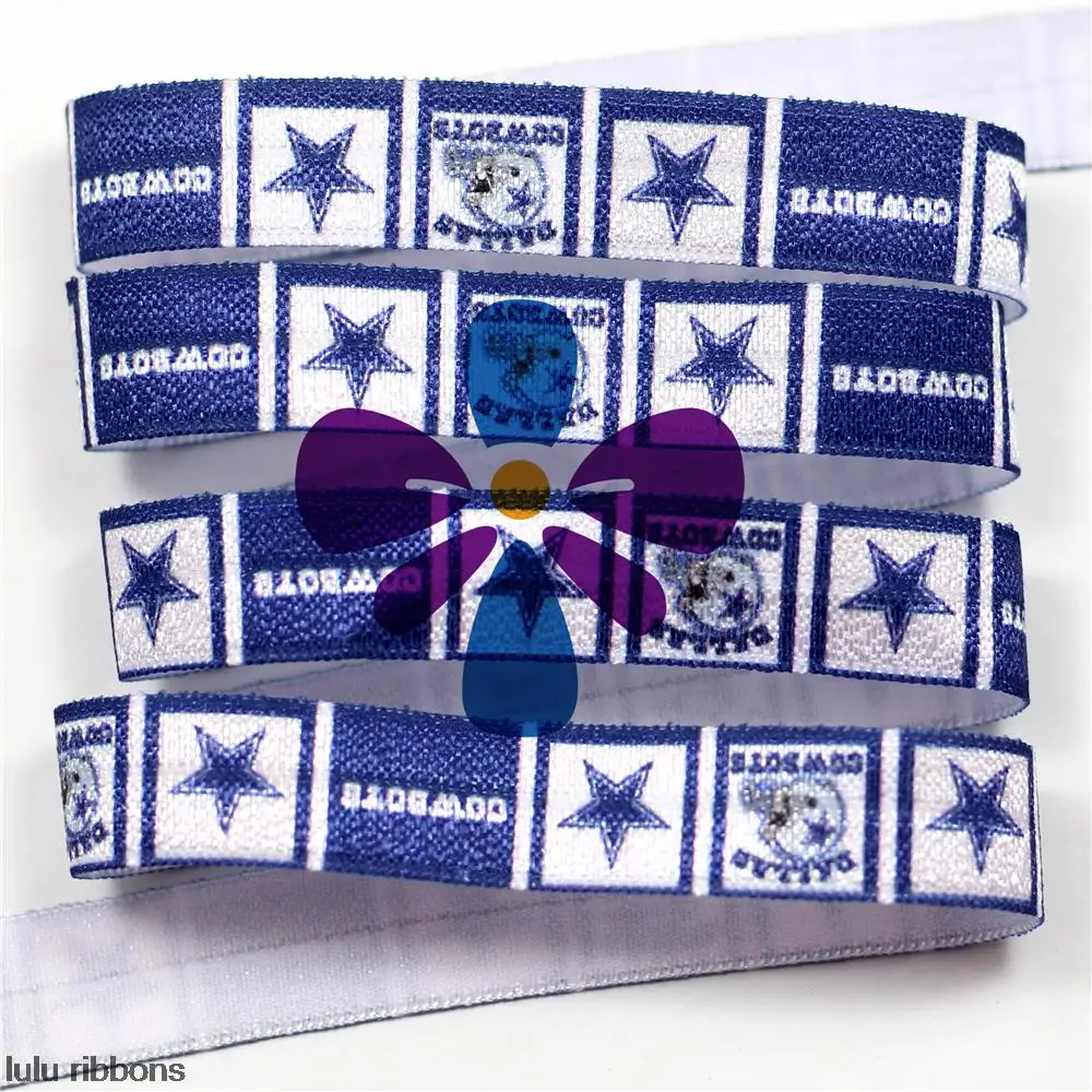 HT01 PG025 01260 (10 yards/lot) 5/8" 16mm Printed foe Ribbon Football