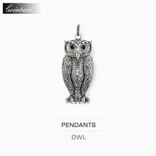 Colgante Del Buho de la Reina De La Noche Para Las Mujeres Románticas 925 Regalo de Plata de ley Joyería Cabida Los Colgantes Ts Thomas Estilo Glam collar