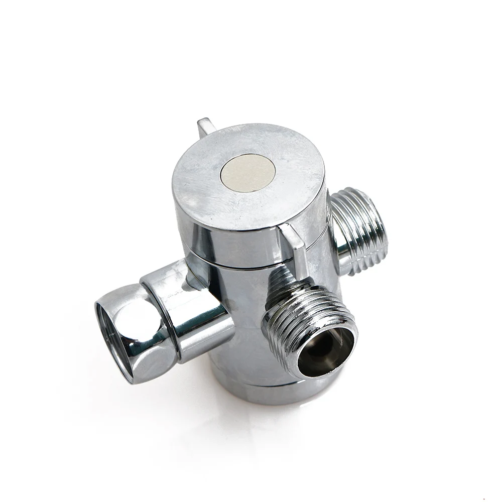 

1PC New Adjustable 1/2 Inch Three Way T-adapter Valve For Toilet Bidet Shower Head Diverter Valve Bathroom Tools