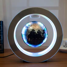 Novelty Round LED World Map Floating Globe Magnetic Levitation Light Antigravity MagicNovel Lamp bola de plasma Dec plasma ball