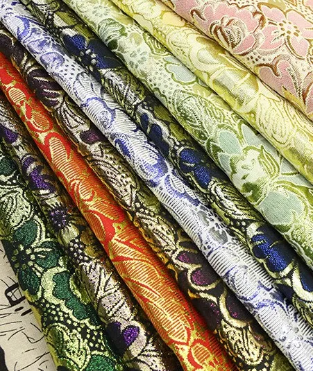 100*148 см блестящая жаккардовая парчовая ткань Пейсли, ширина: 148 см, ткань для свадебной юбки Tecido, Россия, платье для танцев, швейная ткань