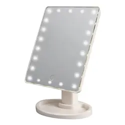 Светодиодный сенсорный экран светодио дный зеркало для макияжа Professional Vanity Mirror с 22 светодио дный ными ламздоровье Красота Регулируемая