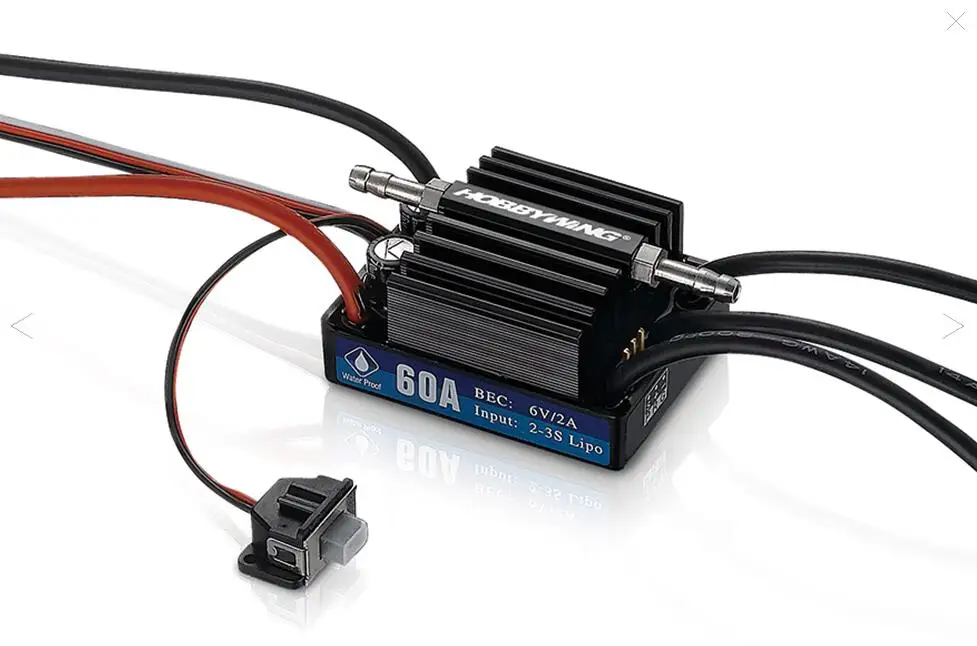 HobbyWing SeaKing 60A V3 2 3S Electronic Speed Controller Waterproof Brushless ESC for font b RC
