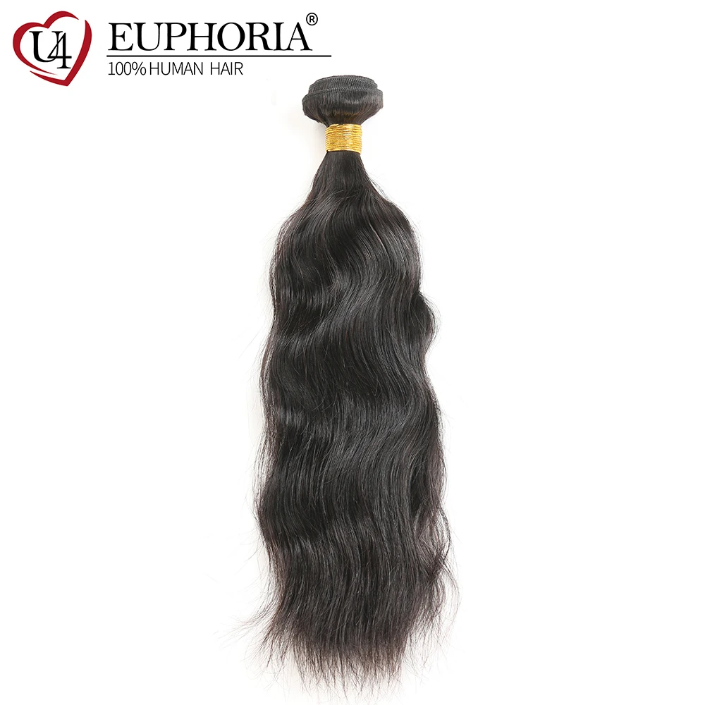 

Brazilian Natural Wave 100% Human Hair Weave Bundles 8-28inch Weft EUPHORIA Natural Color Non Remy Hair Weaving Extensions 1 PCS