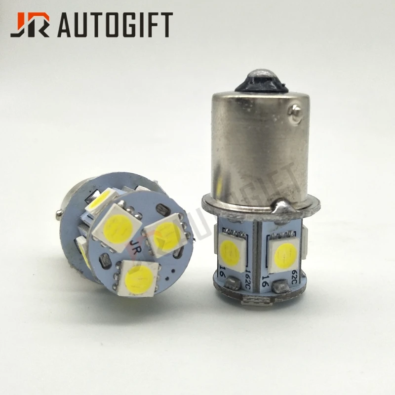 100 шт. 12 В 24 в автомобильный Стайлинг S25 1156 BA15S 1157 BAY15D 5050 8 SMD поворотный фонарь стоп
